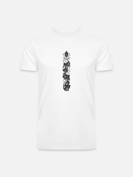 tattoo sleeve abstract - Men’s Tri-Blend Organic T-Shirt - white