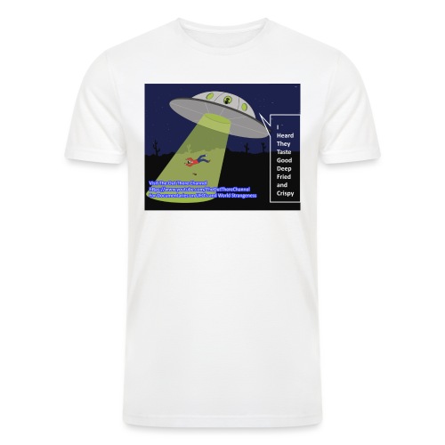 Tshirt alien abduction Joke - Men’s Tri-Blend Organic T-Shirt