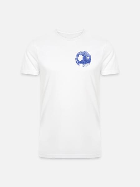 Retro Disco Ball - Men’s Tri-Blend Organic T-Shirt - white