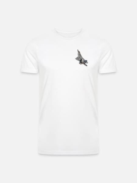 F22-Raptor - Men’s Tri-Blend Organic T-Shirt - white