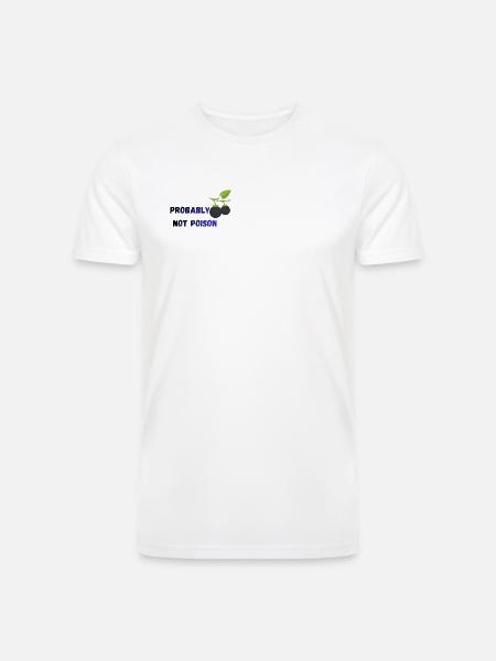 Probably Not Poison -Black Nightshade - Men’s Tri-Blend Organic T-Shirt - white