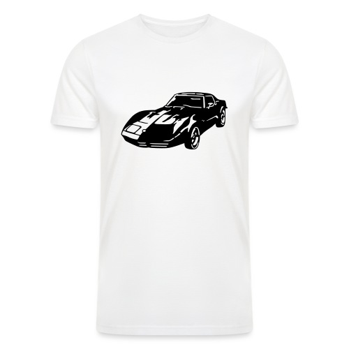 auto_80s_chevrolet_corvette_1c - Men’s Tri-Blend Organic T-Shirt