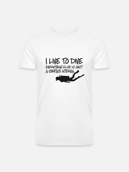 scuba diving - Men’s Tri-Blend Organic T-Shirt - white