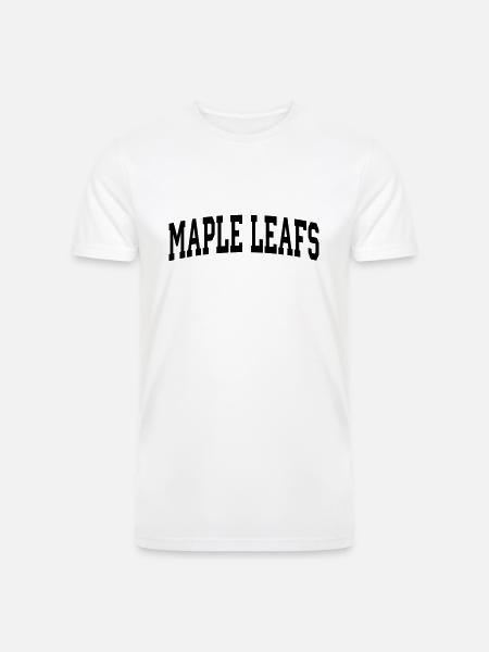Maple Leafs-block - Men’s Tri-Blend Organic T-Shirt - white