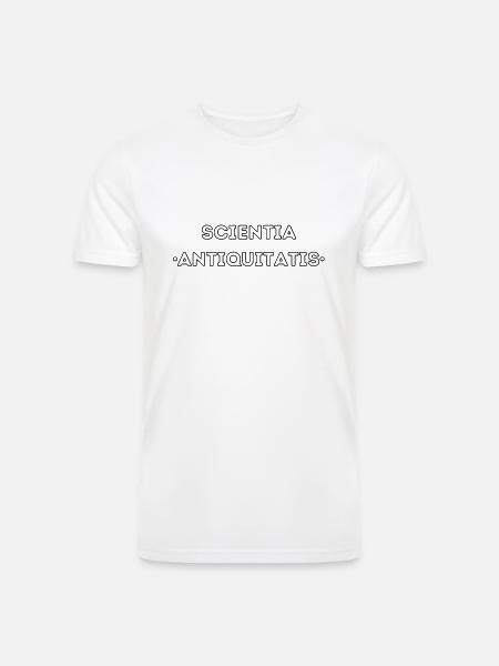Funny Archaeology Latin Archaeology - Men’s Tri-Blend Organic T-Shirt - white