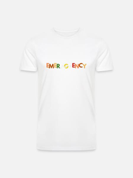 Emergency nurse - Men’s Tri-Blend Organic T-Shirt - white