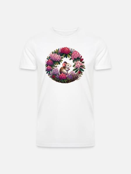 Mouse - Men’s Tri-Blend Organic T-Shirt - white