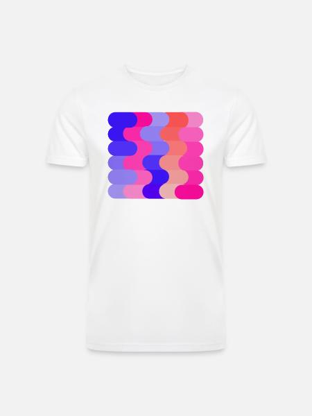 FLOW (Hue & Tint) - Men’s Tri-Blend Organic T-Shirt - white