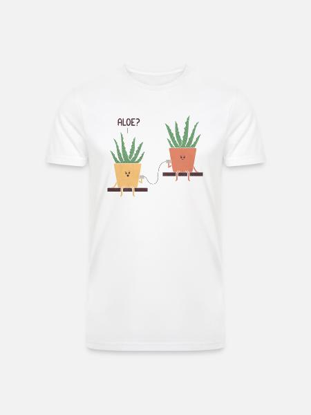 Aloe green - Men’s Tri-Blend Organic T-Shirt - white