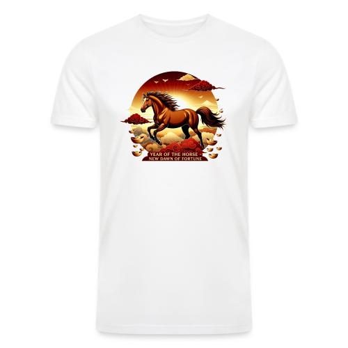 Year of the Horse Sunrise T Shirt, Lunar New Year - Men’s Tri-Blend Organic T-Shirt
