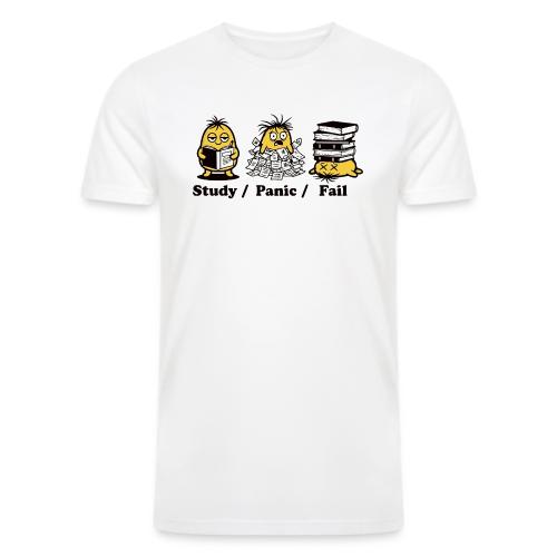 Funny Student Study Panic Fail Back To School - Men’s Tri-Blend Organic T-Shirt