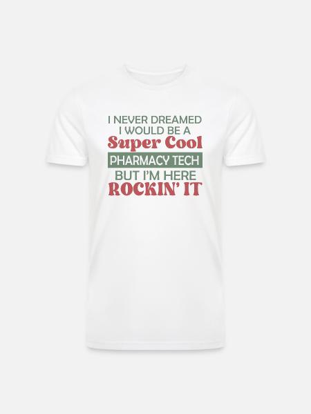 Super Cool Pharmacy Tech - Men’s Tri-Blend Organic T-Shirt - white