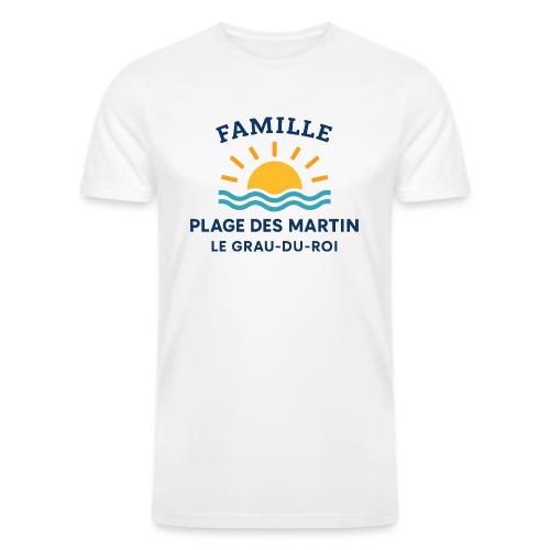 Family Beach Shirt – Plage des Martin Design - Men’s Tri-Blend Organic T-Shirt