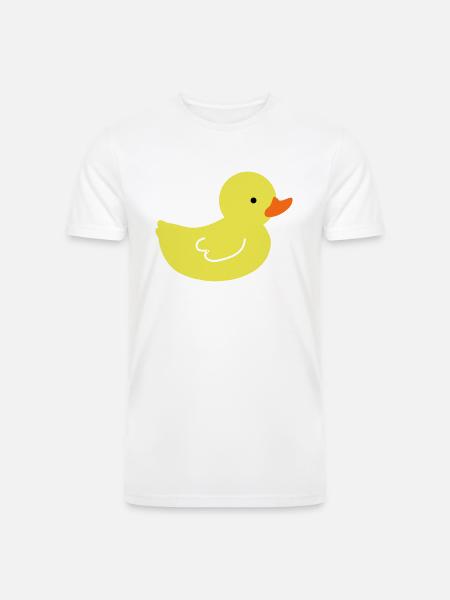 rubber ducky - Men’s Tri-Blend Organic T-Shirt - white