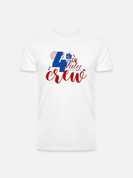 4th Of July - Men’s Tri-Blend Organic T-Shirt - white