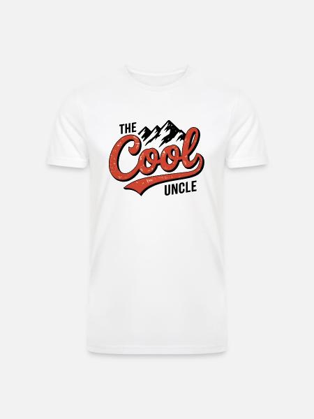 The cool uncle - Men’s Tri-Blend Organic T-Shirt - white
