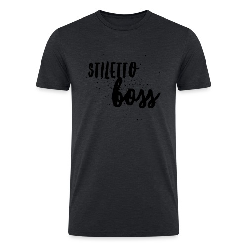 StilettoBoss Low-Blk - Men’s Tri-Blend Organic T-Shirt