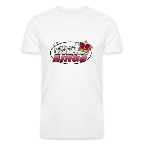 Passportkings white shirt design - Men’s Tri-Blend Organic T-Shirt