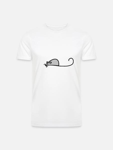 mouse - Men’s Tri-Blend Organic T-Shirt - white