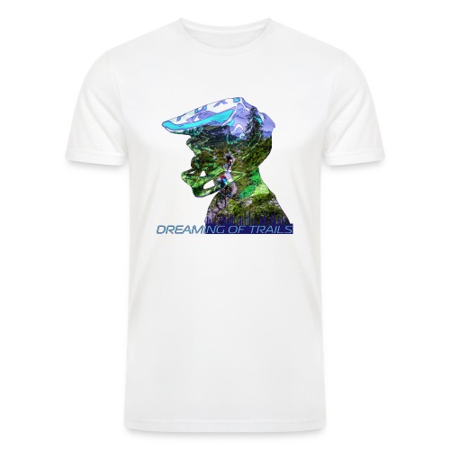 full face dreaming of trails - Men’s Tri-Blend Organic T-Shirt