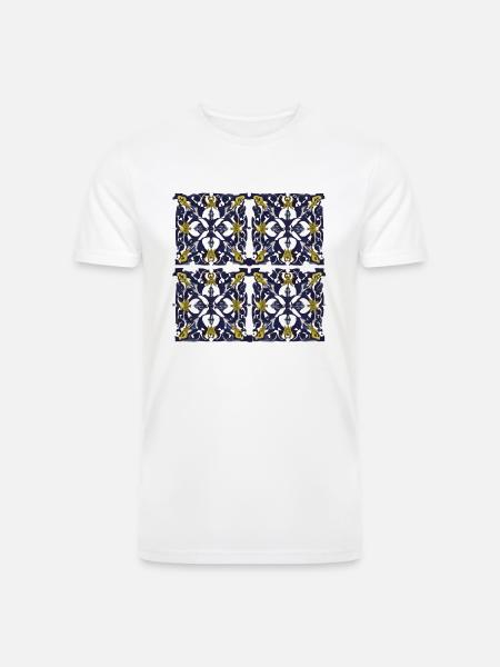 Four piece ornament - Men’s Tri-Blend Organic T-Shirt - white