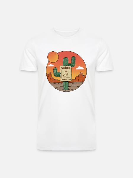 Nature Wanted Sock - Men’s Tri-Blend Organic T-Shirt - white