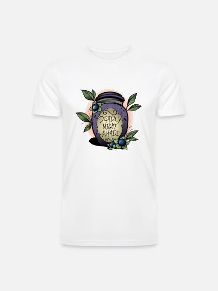 Nightshade - Men’s Tri-Blend Organic T-Shirt - white