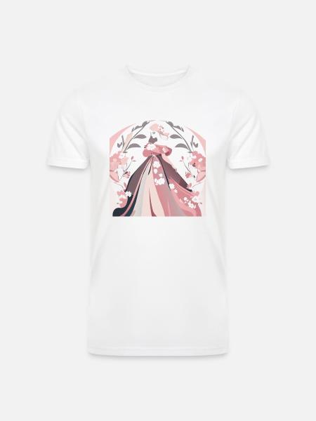 beautiful dress - Men’s Tri-Blend Organic T-Shirt - white