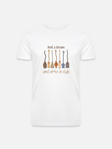 Rent a broom - Men’s Tri-Blend Organic T-Shirt - white