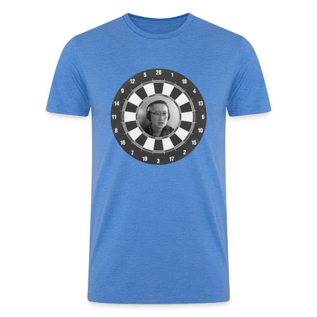 Producer Jay on Dartboard with Fusco Show back