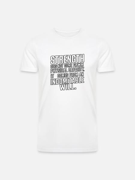 Motivation Quotes - Men’s Tri-Blend Organic T-Shirt - white