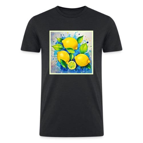 Lemons Splash of Color - Men’s Tri-Blend Organic T-Shirt