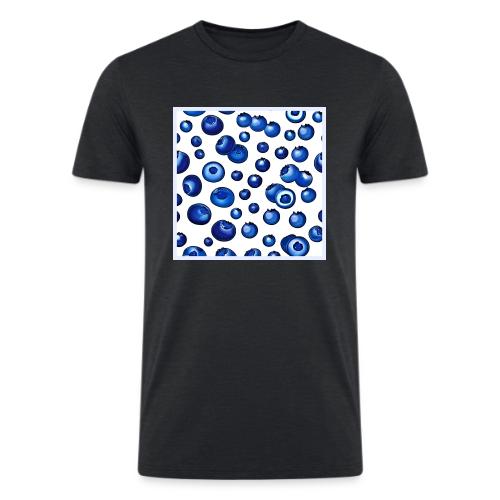 Fresh Blueberry Pattern - Men’s Tri-Blend Organic T-Shirt