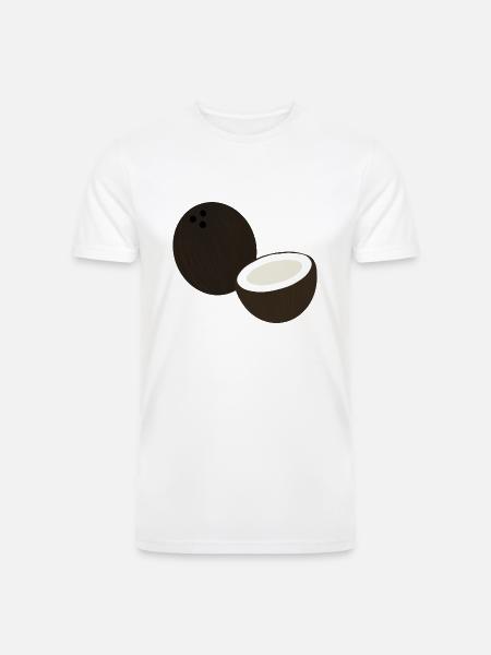Coconut - Men’s Tri-Blend Organic T-Shirt - white