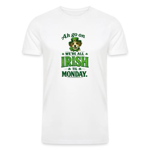 St. Patrick’s Day Dog T-Shirt – We’re All Irish - Men’s Tri-Blend Organic T-Shirt