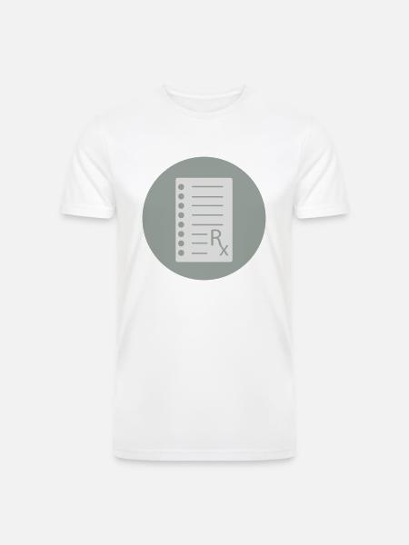 Prescription - Men’s Tri-Blend Organic T-Shirt - white