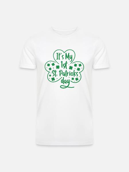 Patricks Day - Men’s Tri-Blend Organic T-Shirt - white