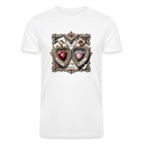 Keeper of My Deepest Love Victorian Locket T-Shirt - Men’s Tri-Blend Organic T-Shirt