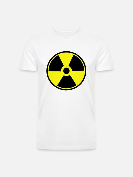 radioactive - Men’s Tri-Blend Organic T-Shirt - white
