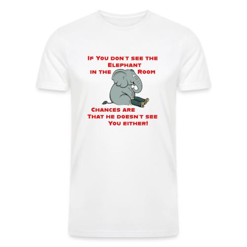 Elephant in the Room Meme - Men’s Tri-Blend Organic T-Shirt