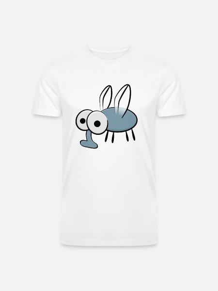 Cartoon mosquito - Men’s Tri-Blend Organic T-Shirt - white