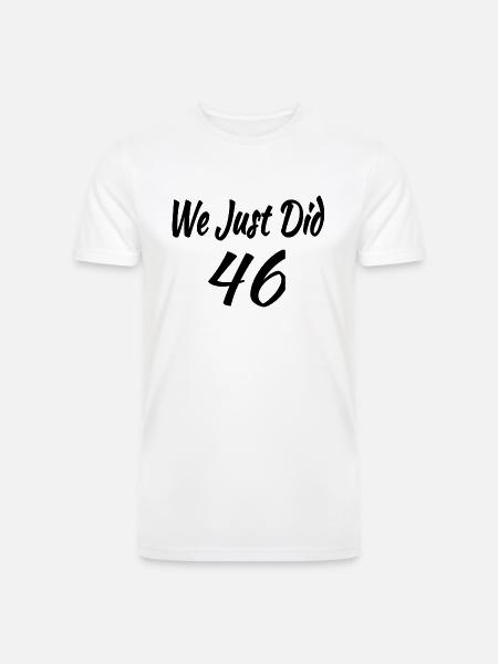 We Just Did 46 - Men’s Tri-Blend Organic T-Shirt - white
