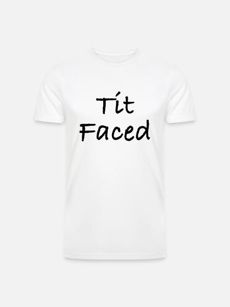Tit Faced - Men’s Tri-Blend Organic T-Shirt - white