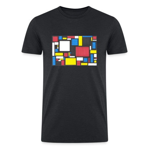 Geometric Pattern 2 - Men’s Tri-Blend Organic T-Shirt
