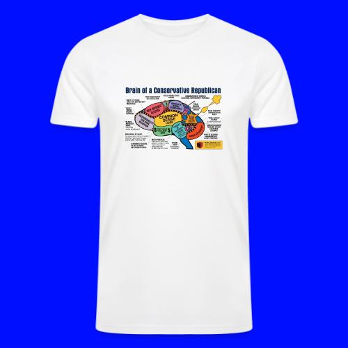 Brain of a Conservative Republican - Men’s Tri-Blend Organic T-Shirt