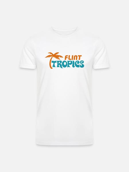 Flint Tropics SemiPro Jersey - Men’s Tri-Blend Organic T-Shirt - white