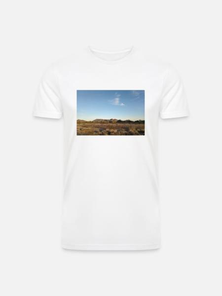 Blue Sky in the Desert - Men’s Tri-Blend Organic T-Shirt - white