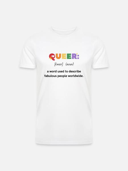 Queer - Men’s Tri-Blend Organic T-Shirt - white