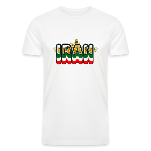 Iran Lion Sun Farvahar - Men’s Tri-Blend Organic T-Shirt