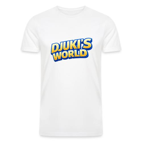 DJUKI’S WORLD – Golden Logo - Men’s Tri-Blend Organic T-Shirt